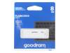UME2-0080W0R11, Флешка; USB 2.0; 8ГБ; Считывание: 20МБ/с; Запись: 5МБ/с; Цвет: белый, GOODRAM