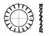 1861093 Шайба; круглая; D=15мм; нержавеющая сталь А2; DIN:6798A; BN:675
