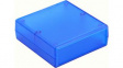 1593ARTBU Instrument Case, 74 x 75 x 27 mm, ABS, Transparent / Blue