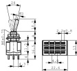 MTA 406N Miniature Toggle Switch, On-On, Soldering Lugs