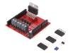 RBFN-EU-SHL-05, Контроллер двигателя DC; L298; PWM, TTL; 2А; 3,3?5В; Каналы:2, ROBOFUN