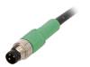 SAC-3P-M8MS/3,0-PUR, Соединительный кабель; M8; PIN:3; прямой; 3м; вилка; 60ВAC; 4А, Phoenix Contact