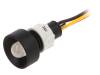 LRY-D10-24AC/DCWK Индикат.лампа: LED; вогнутый; 24ВDC; 24ВAC; Отв: O13мм; IP40