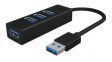 IB-HUB1419-U3 USB Hub, 4x USB A Socket - USB A Plug