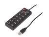 UA0126, Hub USB; USB 2.0; PnP,внутреннее питание; Кол-во портов: 13, LOGILINK