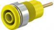 23.3010-24 Safety Socket 4mm Yellow 24A 1kV Gold-Plated