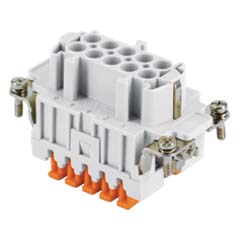 JSHF 10, female insert, 10 poles + PE, ILME