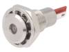 DX0505/RD/24, Индикат.лампа: LED; плоский; 24ВDC; Отв: O12,1мм; IP67, Bulgin
