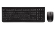 JD-0710CS-2 Keyboard and Mouse, 1200dpi, DW3000, CZ Czech / SK Slovakia, QWERTZ, Wireless