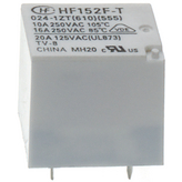 HF152F-T/024-1ZT 610, PCB power relay 24 VDC 360 mW, HONGFA