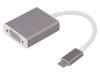 50428 Адаптер; USB 3.1; гнездо D-Sub 15pin HD, вилка USB C; 185мм