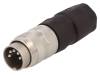 T 3360 020, Разъем: M16; "папа"; на провод; IP40; вилка; пайка; 100В; PIN:5; 5А, Amphenol