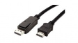 11.99.5784 Video Cable, DisplayPort Plug - HDMI Plug, 1920 x 1200, 10m
