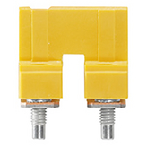 1636560000, WQV 16N/2 cross connector 16 mm2 yellow, Weidmuller