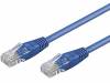 U/UTP5-CCA-015BL Patch cord; U/UTP; 5e; многопров; CCA; ПВХ; синий; 1,5м