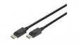 AK-340106-030-S Video Cable, DisplayPort Plug - DisplayPort Plug 3m