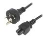 KAB-AUS-M3-1.8-BK, Кабель; IEC C5 "мама", SAA/3/15; 1,8м; черный; ПВХ; 3x0,75мм2; 10А, ESPE