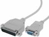 CABLE-120, Кабель; D-Sub 25pin вилка, D-Sub 9pin гнездо; 1,8м; на защелки, BQ CABLE (TME brand)