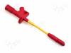 KLEPS2700RT, Clip-on probe; with puncturing point; 10A; red; 1000V; 4mm; 80M?, Hirschmann