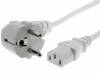 SN311-3/07/1.8W, Кабель; угловая вилка CEE 7/7 (E/F), IEC C13 "мама"; 1,8м; белый, LIAN DUNG