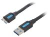 COPBD Кабель; USB 3.0; вилка USB A,вилка micro USB B; никелированные
