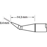 PTTC-701B [2 шт], Soldering Tip Conical, bent, pair 390 °C, Metcal