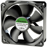 EEC0382B1-0000-AB9, Axial fan DC 120 x 120 x 38 mm 24 VDC, Sunon