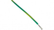 3075 GY001 [305 м] Stranded Wire 0.82mm Stranded Tin-Plated Copper Wire Green / Yellow 305m