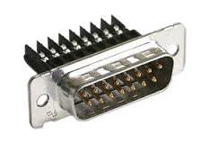 1-745494-5, D-Sub male 15 Male IDC, TE Connectivity