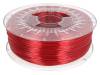 PETG-1.75-RUBY RED TRANSPARENT, Филамент: PET-G; красный (рубиновый), прозрачный; 1кг; 220-250°C, DEVIL DESIGN