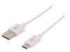 45563, Кабель; USB 2.0,USB 3.1; вилка USB A, вилка USB C; 1м; белый, Goobay