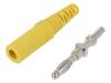 FK 9 L NI/GE, Вилка; "банан" 4мм; 32А; 70ВDC; желтый; Диам.кабеля макс: 4мм, Schutzinger