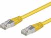95205 Patch cord; SF/UTP; 5e; многопров; CCA; ПВХ; желтый; 0,25м