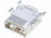 678038020, Гнездо; USB AB mini; на плату; SMT; PIN:5; горизонтальный; 0,8мм, Molex