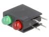 L-710A8FG/1G1ID LED; в корпусе; Кол-во диод:2; 5мм; THT; красный/зеленый; 12-25мкд