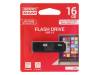 UEG3-0160K0R11, Флешка; USB 3.0; 16ГБ; черный; Считывание:100МБ/с; Запись:5МБ/с, GOODRAM