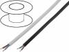 H03VVH2-F/2X0.50BK, Провод; OMY; плоская; многопров; Cu; 2x0,5мм2; ПВХ; черный; 300В, MANEX