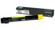 X950X2YG Toner Cartridge, 22000 Sheets, Yellow