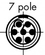 PHG.1B.307.CLLD62 Разъем кабеля, серии B 7 штырьков Число полюсов=7
