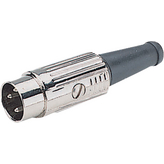 610-0300, Cable Connector Nickel - Plated, 3 Poles 3 C, Deltron UK (DEM)