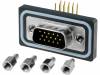 L17EHD15P30 Гнездо; D-Sub HD; ED-EHD; PIN:15; "папа"; Фиксация: винтами; THT