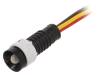 LRY-D5-24AC/DCWK Индикат.лампа: LED; вогнутый; 24ВDC; 24ВAC; Отв: O11мм; IP40