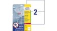 L8012-10 [20 шт] Safety Label, Rectangular, Transparent, Film, Anti-Microbial, 20pcs