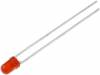 L-7104SRD-F LED; 3мм; красный; 350мкд; 40°; Поверхность: выпуклая