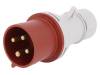 B.1031, Разъем: питания AC, трехфазный; вилка; "папа"; 32А; 400ВAC; IP44, PAWBOL