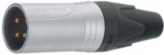 NC3MXX-HE, XLR cable plug, 3 Poles XX/HE Soldering Connection Nickel - Plated, Neutrik