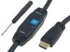 AK-330105-150-S, Кабель; HDMI 1.3,с усилителем; вилка HDMI, с обеих сторон; 15м, ASSMANN