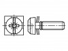 3366756 Винт; с шайбой; M3,5x10; Pozidriv,прямой; сталь; цинк; 0,8мм,PZ2