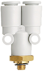 KQ2U06-M5A, Y-plug-in connector M5-6.0 mm, SMC PNEUMATICS
