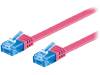96364 Patch cord; U/UTP; 6a; многопров; Cu; ПВХ; розовый; Дл.кабеля:10м